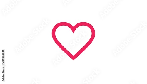 Simple red heart icon