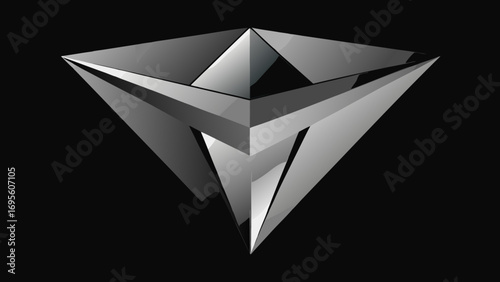 abstract metallic glossy sphere background