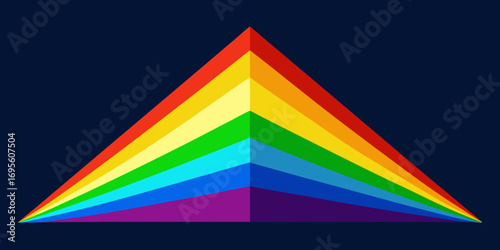 abstract rainbow gradient prism background