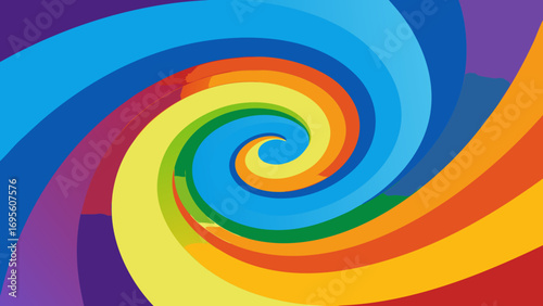 abstract rainbow prism swirl background