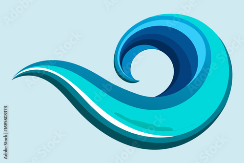 abstract glossy 3d wave background