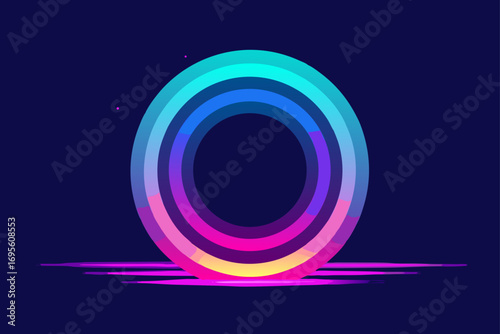 abstract glowing rainbow mesh background