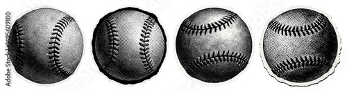 Photography Vintage baseball illustrations collection