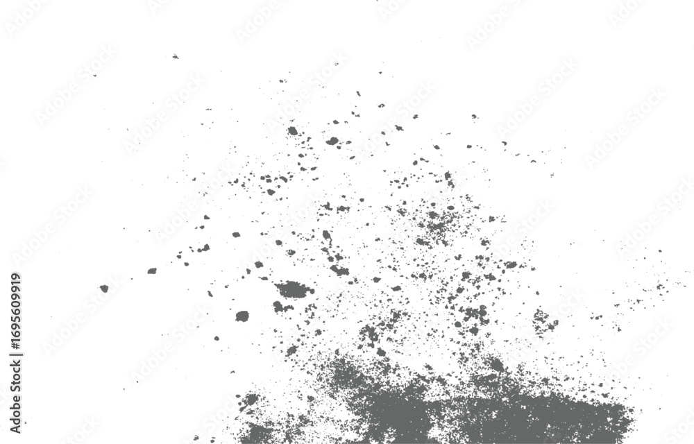 Obraz premium Grunge dust dots texture black and white-water splash isolated on white background 