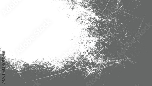 Grunge scratches Old distressed black dust and white monochrome Decorative vintage border Vintage grunge paper texture isolated. Old worn overlay distressed vector design on transparent background.