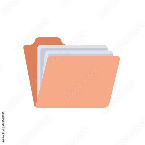Document Folder Icon Vector Design
