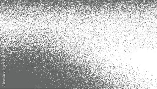 Noise Dot Grain – Gradient Fade Vector Grunge Texture with Halftone Dots, Subtle Halftone Grunge Urban Texture – Distressed Black and White Vector Overlay vector design on transparent background.