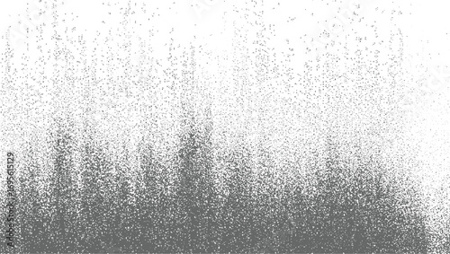 Abstract Black and White Halftone Grunge – Dotted Continental Silhouettes, Film Grain Overlay Texture – Black Dot Grunge Pattern for Vintage Photo Mockup vector design on transparent background.