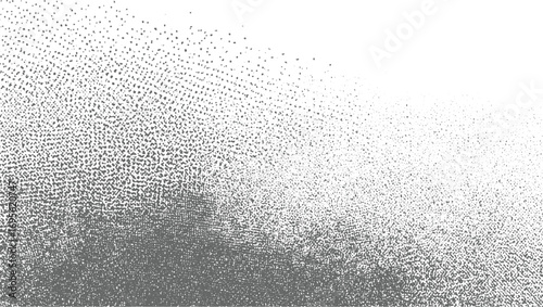 Dotted Grain Gradient Texture with Stippled Noise and Gritty Speckle Overlay grunge urban texture vector. Distressed overlay texture. vector design on transparent background.