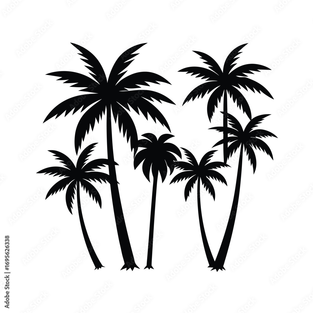 Fototapeta premium palm tree silhouette
