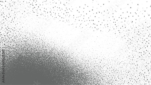Halftone Distressed Grunge Dot Texture Vector Overlay Seamless Noise Abstract vector design on transparent background.