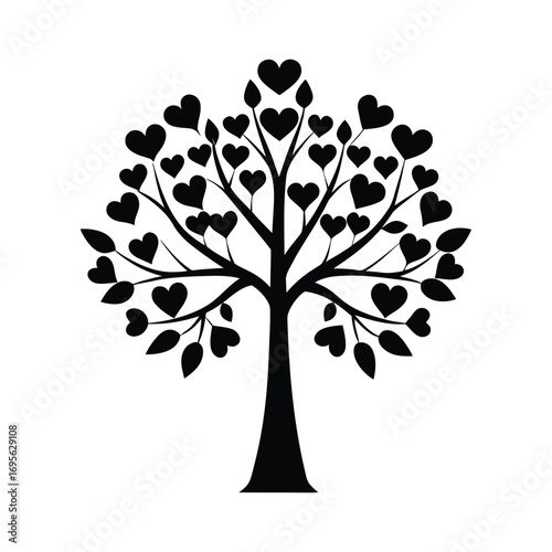 vector tree silhouette