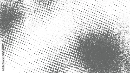 Subtle Halftone Grunge Urban Texture Vector Overlay Bblack and whit Monochrome vector design on transparent background