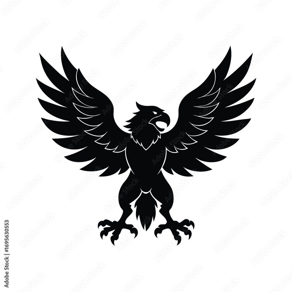 Obraz premium eagle with red wings