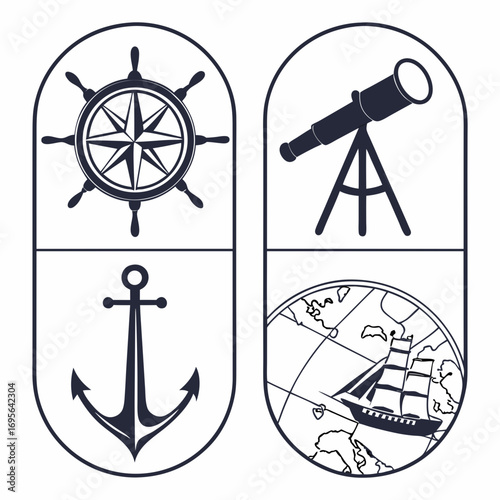 set of nautical elements