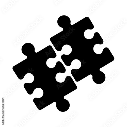puzzle piece interlocking vector flat clean