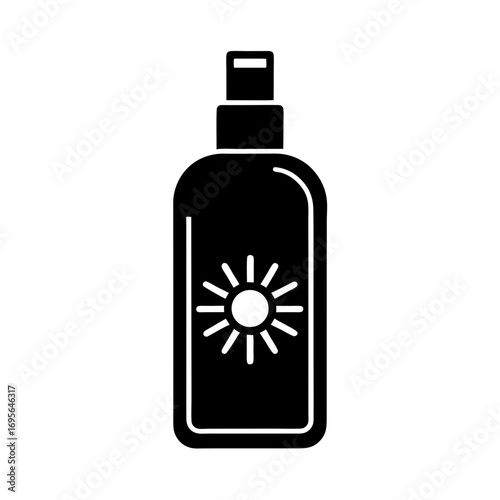 sunscreen bottle icon vector flat clean look