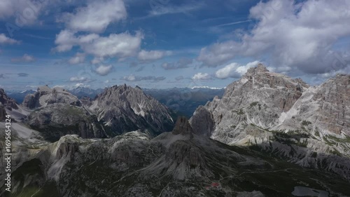 Wallpaper Mural View of the rocks of Dolomite mountains at Tre Cime di Lavaredo Torontodigital.ca
