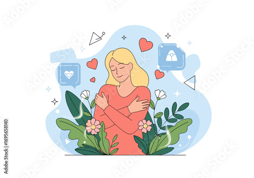 Embracing inner peace and self acceptance through mindful practices and personal growth journeys
