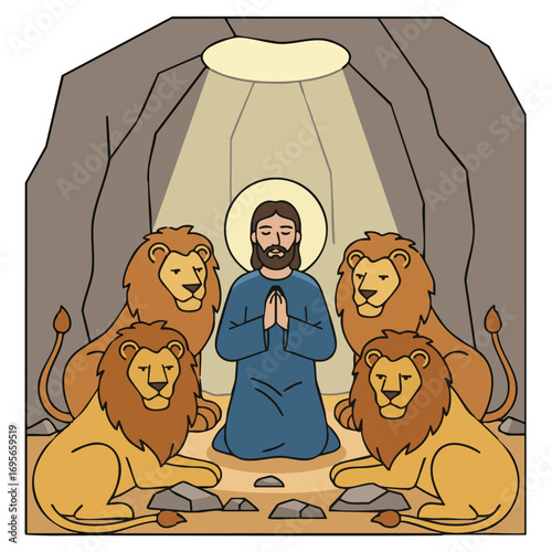 Daniel in the lion's den, bible story