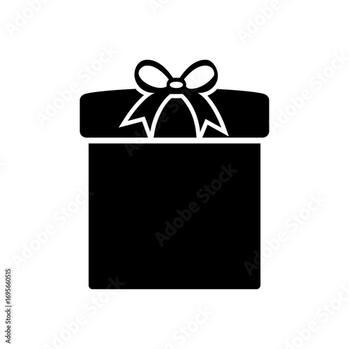 Simple black pine tree silhouette icon. Minimalist evergreen conifer vector graphic design element isolated on a white background