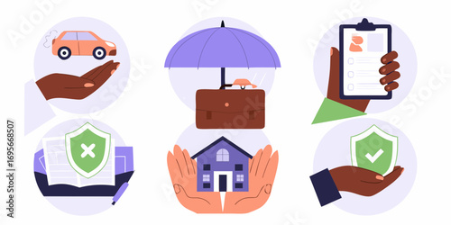 Comprehensive insurance protection for your assets and life including home auto and business