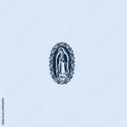 THESE HIGH QUALITY MOTHER MARIA VECTOR FOR USING VARIOUS TYPES OF DESIGN WORKS LIKE T-SHIRT, LOGO, TATTOO AND HOME WALL DESIGN