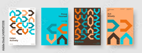 Geometric Business Presentation Layout. Isolated Flyer Template. Modern Brochure Design. Book Cover. Poster. Banner. Report. Background. Magazine. Brand Identity. Advertising. Journal. Portfolio