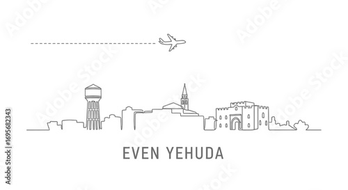 Even Yehuda Skyline with Airplane, and Minimalist.