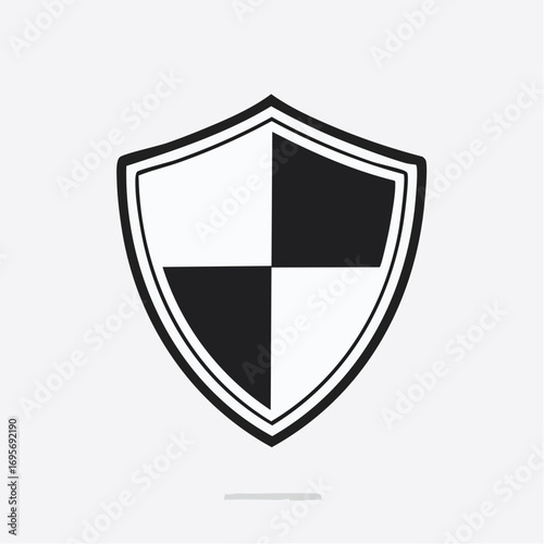 Vector illustration of a classic black and white shield icon, a timeless symbol for security, protection, and defense Free Download Vector illustration of a classic black and white shield icon, a timeless symbol for security, protection, and defense - GFXLoad