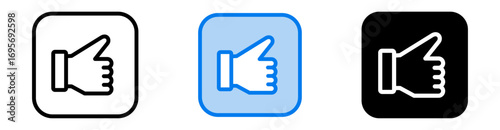 Like icon set multiple style collection