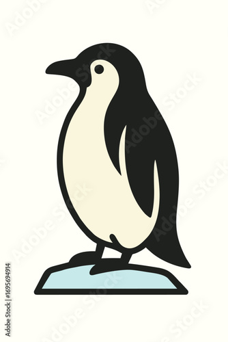 penguin on a white background
