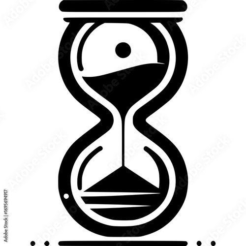 Timeless Flow Hourglass Symbolizing Moments and the Concept of Time Passing