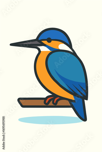 vector illustration of a bird