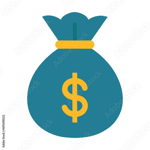 bag with dollar sign icon.