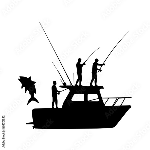fishing boat in the sea, boat, sea, fishing, water, ship, sunset, beach, fisherman, silhouette, ocean, thailand, sky, fish, travel, nature, vessel, vector, sun, nautical, summer, sunrise, coast, illus