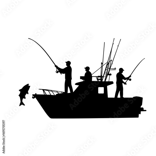 fishing boat in the sea, boat, sea, fishing, water, ship, sunset, beach, fisherman, silhouette, ocean, thailand, sky, fish, travel, nature, vessel, vector, sun, nautical, summer, sunrise, coast, illus