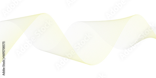 Premium design with wave line pattern background vector. Stylish light color wave line on white background.