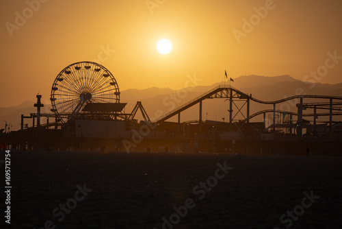 sunset at the pier