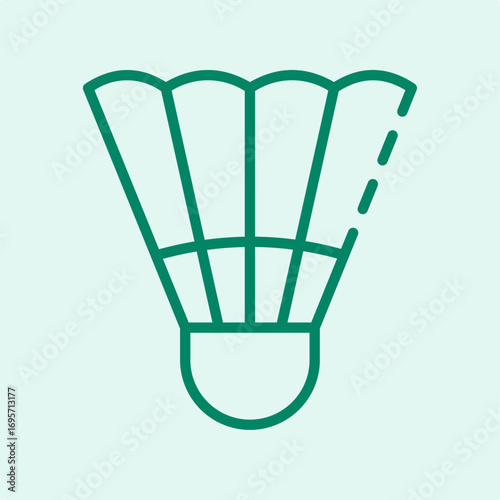 Badminton racket symbol artwork trendy useful vector Illustration design good colorful background