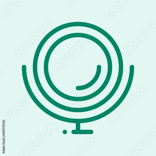 Microphone symbol artwork trendy useful vector Illustration design good colorful background