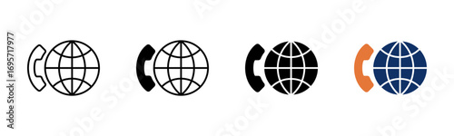 Voip icon sheet multiple style collection