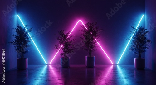 Abstract sci-fi scene