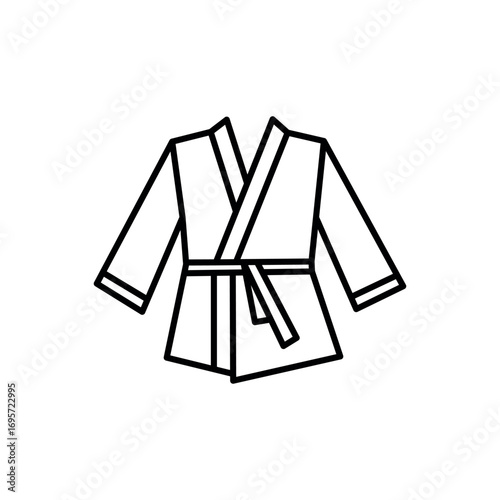 Uniform martial art icon Flat style logo vector. perfect for UI designs