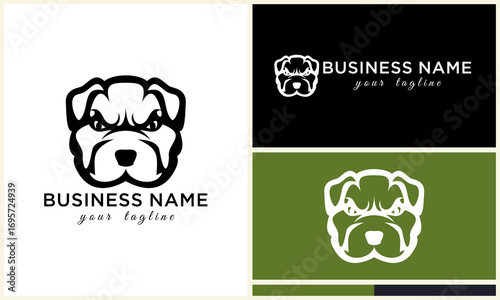 Bulldog Logo Design Variations. (15)