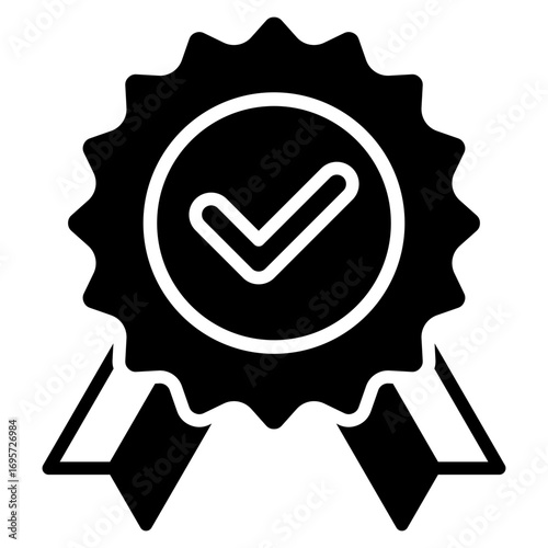 Verified outline mixed icon