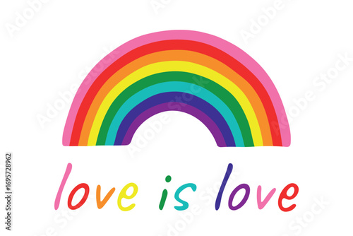 Free Download Colorful rainbow shape Gay pride flag Happy pride day LGBTQ community Pride Month Vector hand drawn doodle for posters, stickers, logo, cards - GFXLoad