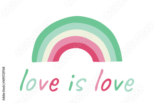 Colorful rainbow shape Abrosexual pride flag Happy pride day LGBTQIA community Pride Month Vector hand drawn doodle for posters, stickers, logo, cards