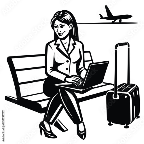 woman in the airport