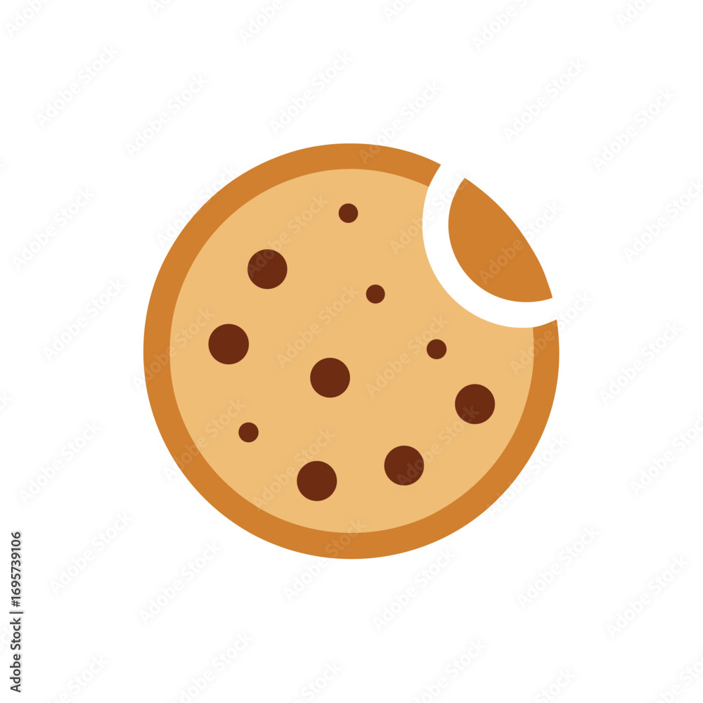 Minimal Cookie With Dots Logo Design Minimal Cookie With Dots Logo Design